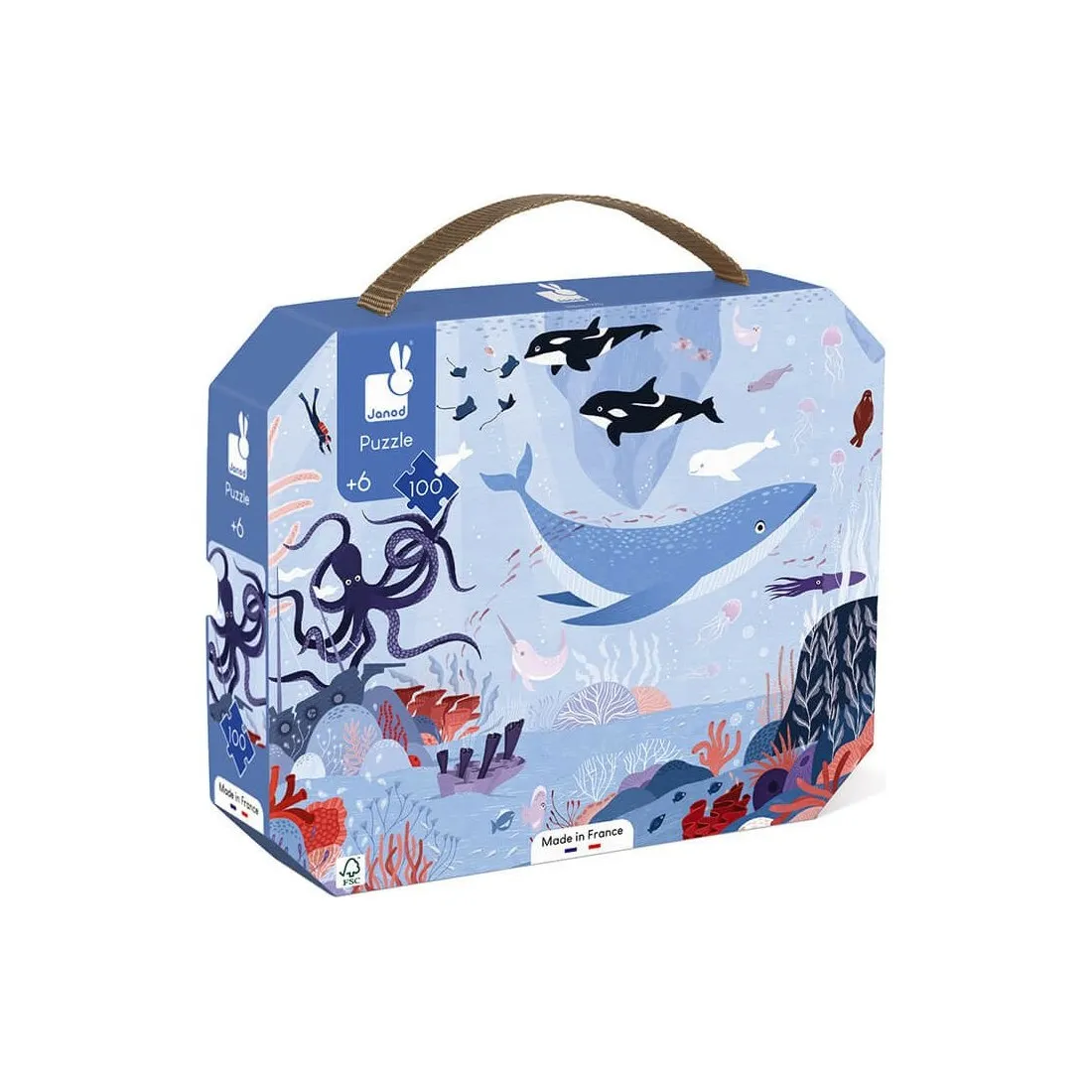 Puzzle valisette 100 pièces - Océan Arctique - Janod