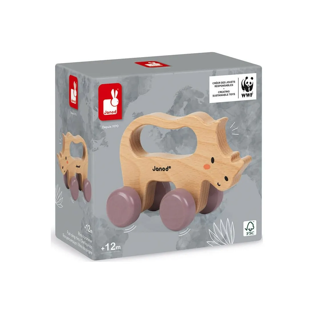 Rhino à promener WWF - Janod