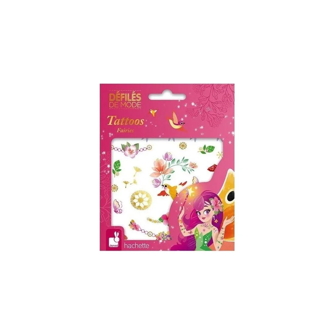 Set de tatouages lavables pour enfant Janod Fées