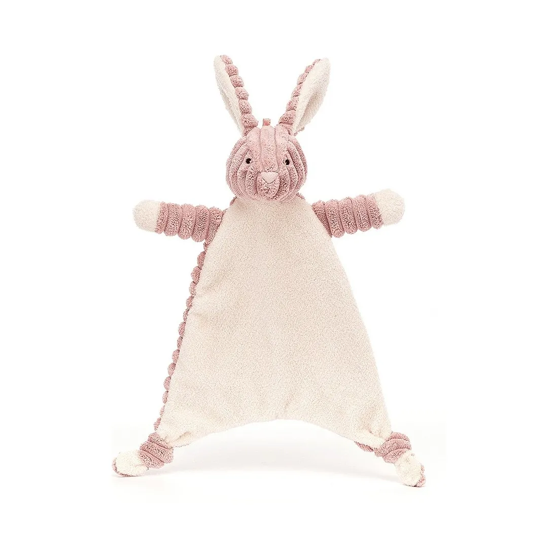 Doudou Plat Lapin Rose-Crème - Cordy Roy - Jellycat