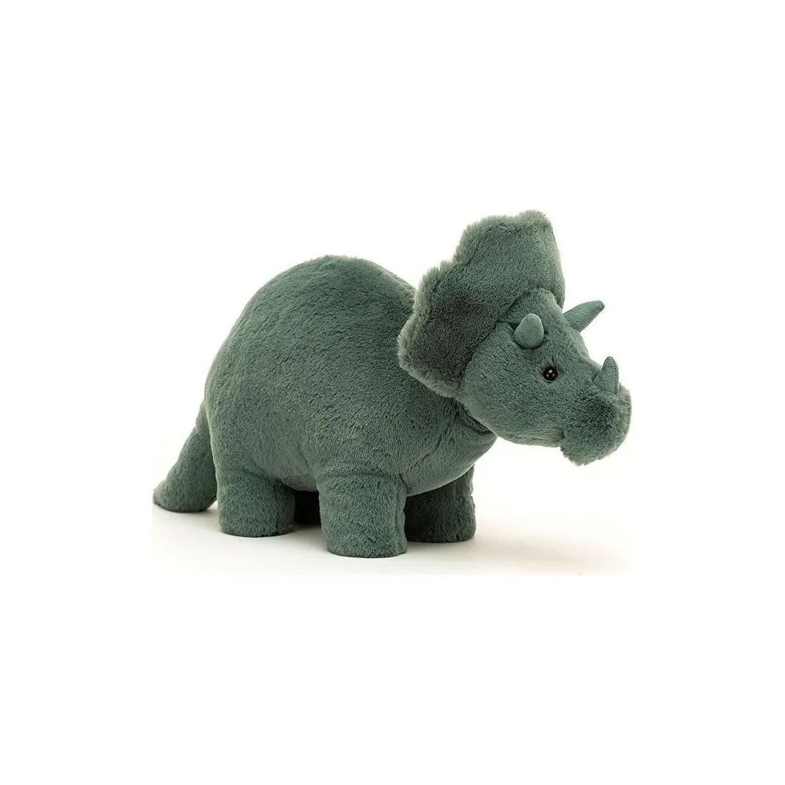 Dinosaure Tricératops Vert Peluche Fossily - 17cm - Jellycat