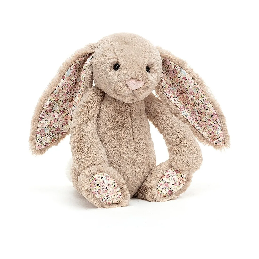Peluche Lapin Blossom Bea Beige - Medium - Tissu Liberty - Jellycat