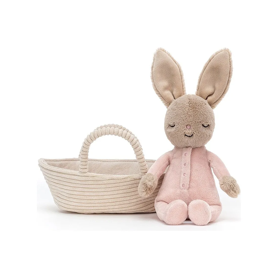 Peluche Lapin avec son panier - Rock-a-Bye - 19 cm - Jellycat