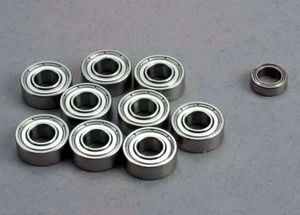 JEU DE ROULEMENTS 5X11X4MM (9) / 5X8X2,5MM (1)