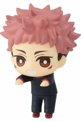 Jujutsu kaisen statuette pvc hikkake puchi yuji itadori 4 cm