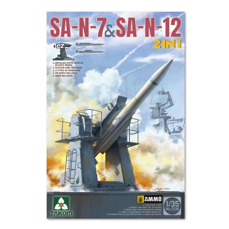 Lanceurs de missiles SA-N-7 et SA-N-12. TAKOM 2136