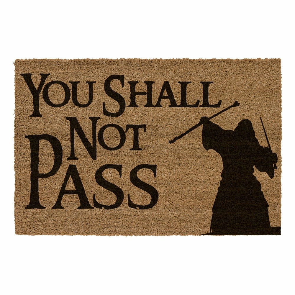 Le seigneur des anneaux paillasson you shall not pass 60 x 40 cm