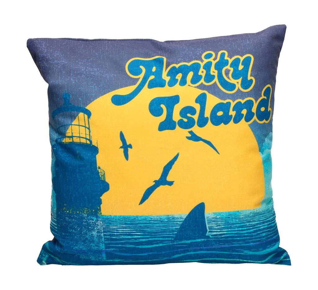 Les dents de la mer - amity island - coussin '40x40x1cm'
