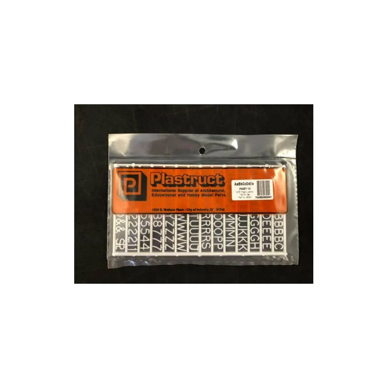 Lettres et chiffres. PLASTRUCT 96004
