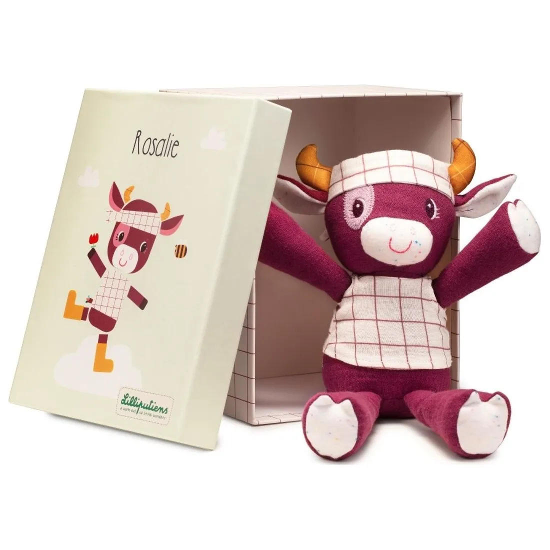 Peluche câline coton bio Rosalie - Lilliputiens