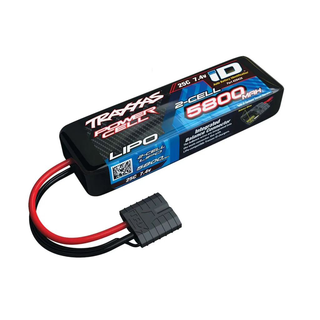 LIPO 7,4V 5800MAH 2S 25C - iD - TRX2843X - TRAXXAS 2843X