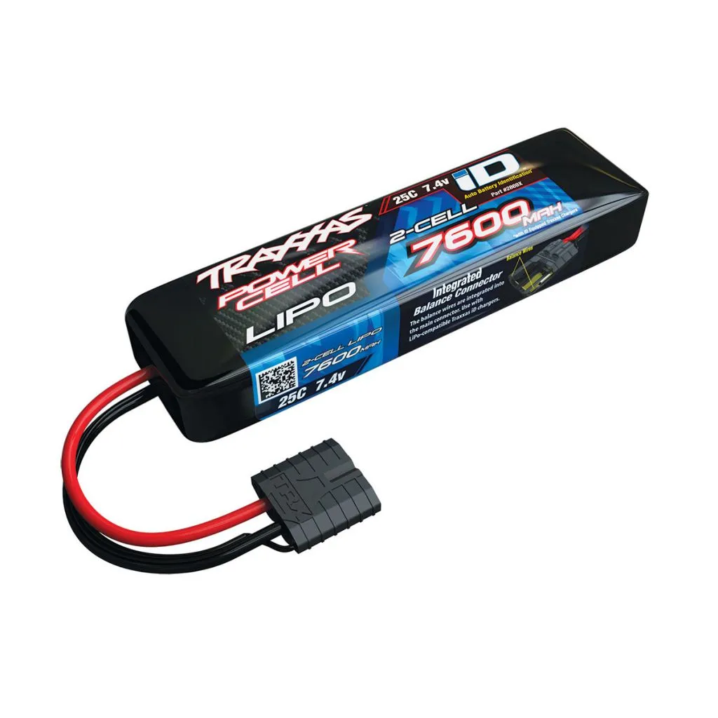 LIPO 7,4V 7600MAH 2S 25C - iD - TRAXXAS - TRX2869X