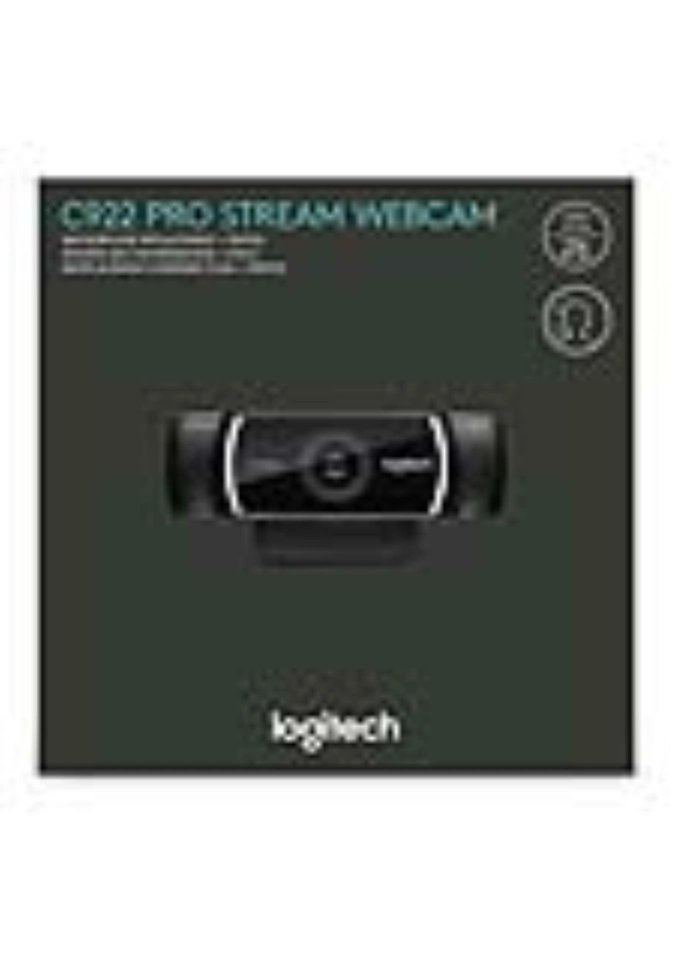 Logitech webcam de diffusion pro c922 pour windows, macos, xbox one, chrome et android