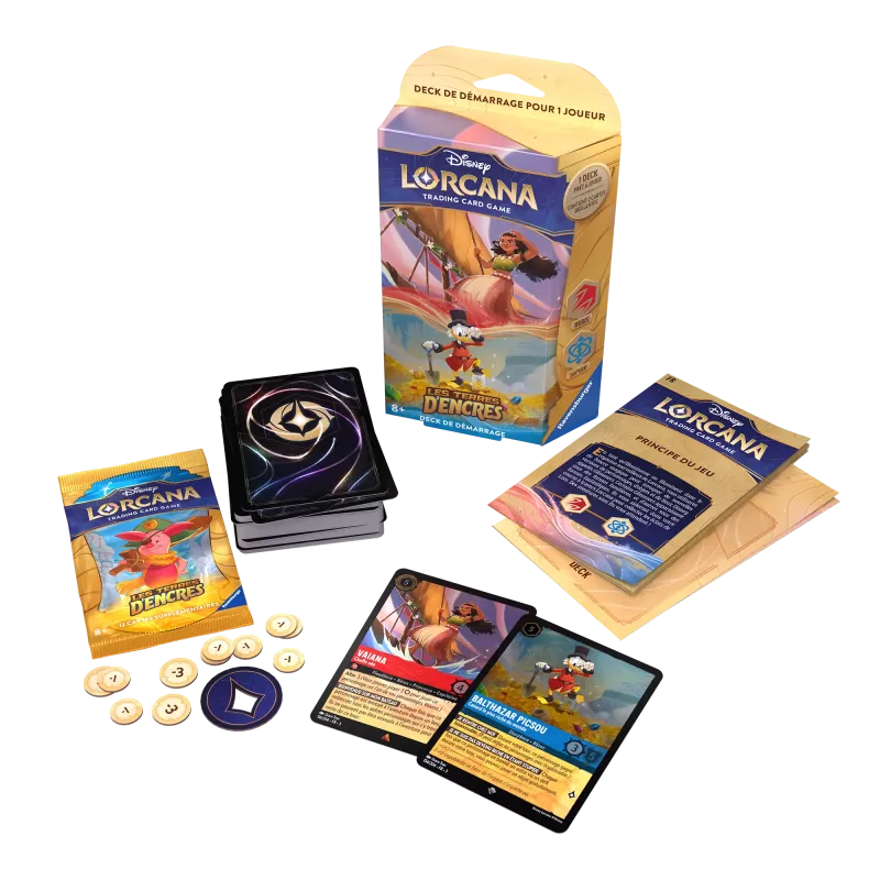 Lorcana - Deck Starter - Chapitre 3 - Les Terres d'Encres - Vaiana / Picsou