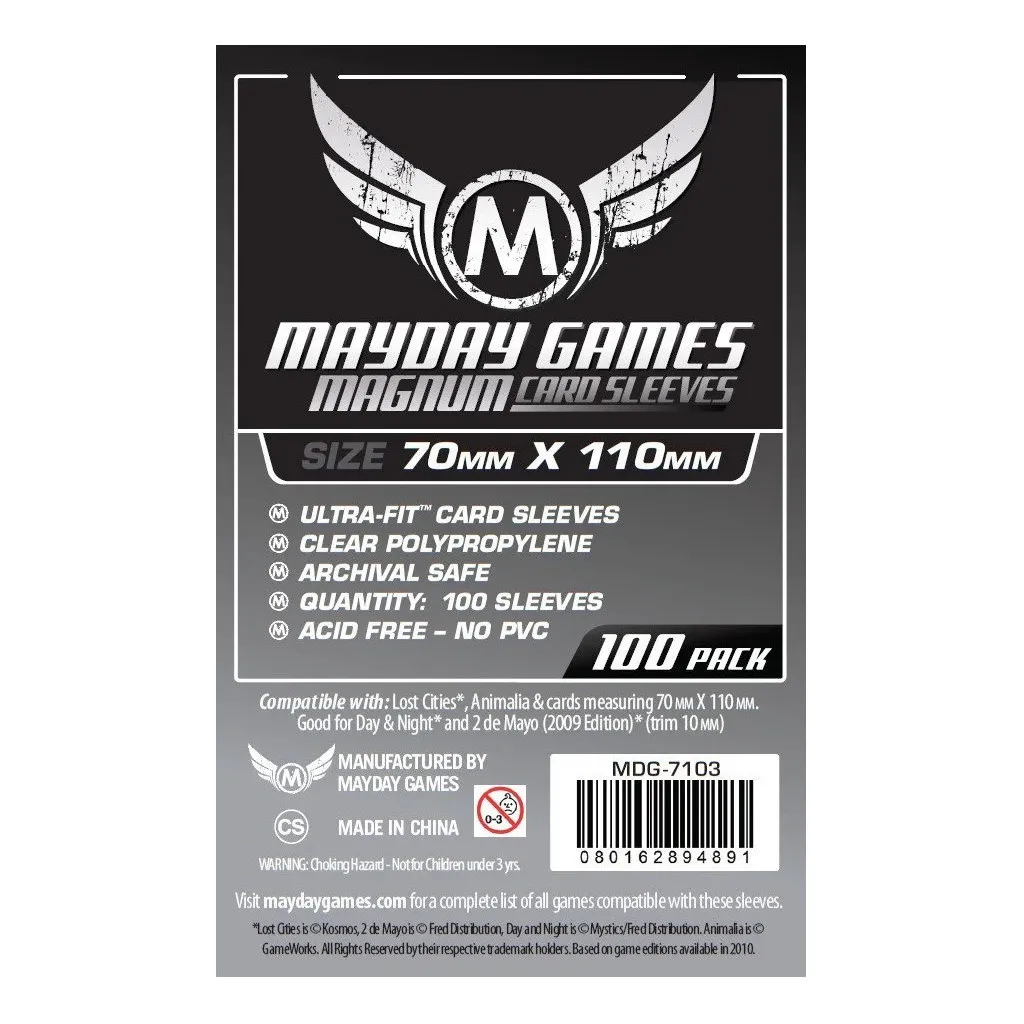 100 Protège Cartes 70x110mm Mayday (MDG-7103)