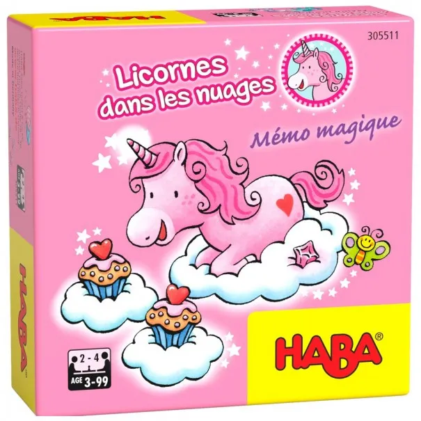 Memo licornes dans les nuages