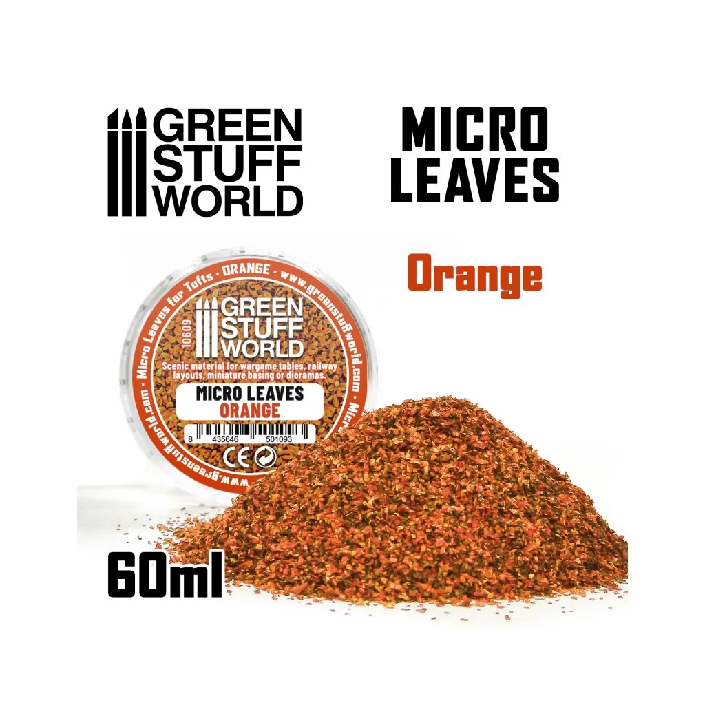 Micro Feuilles - Mélange Orange