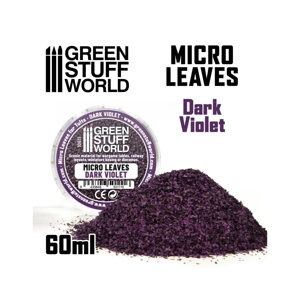 Micro Feuilles - Mélange Violet Foncé