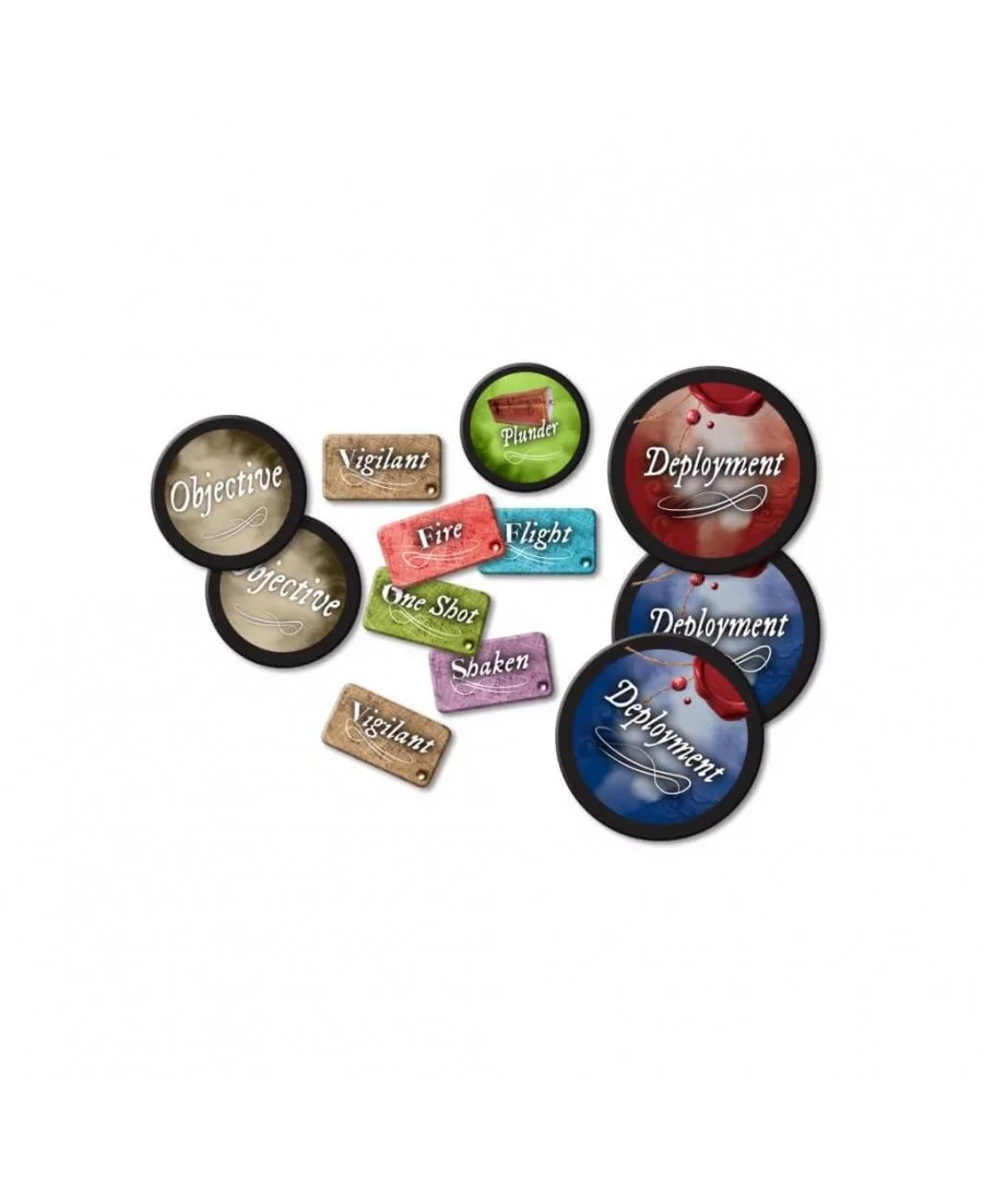 Mousquets & Tomahawks : Pions et marqueurs