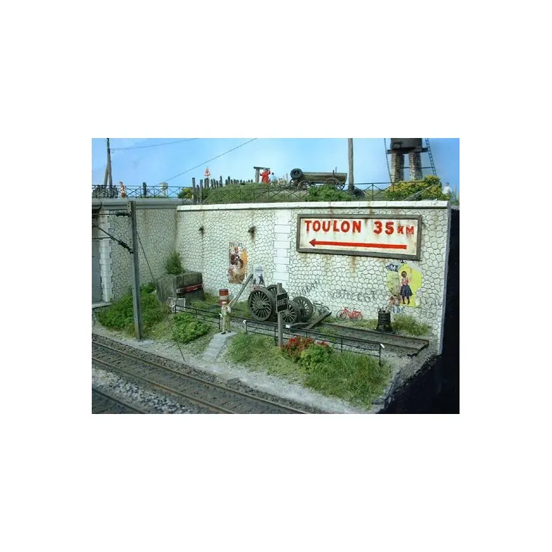 Mur de pierre. PN SUD MODELISME 8728