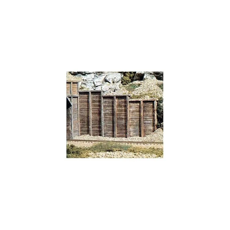 Mur de soutènement en bois. WOODLAND SCENICS C1160