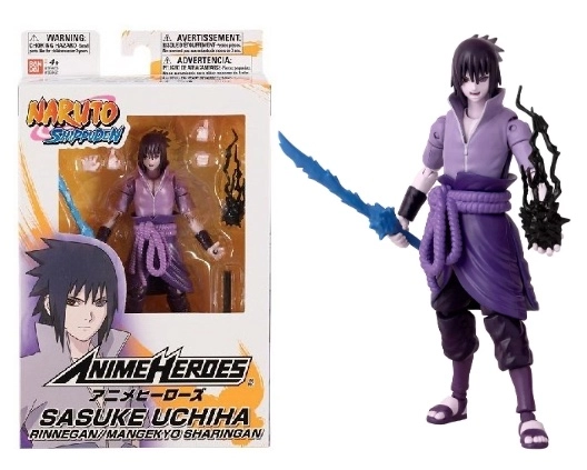 Naruto - uchiha sasuke rinnegan 7th wave" -figurine anime heroes 17cm"
