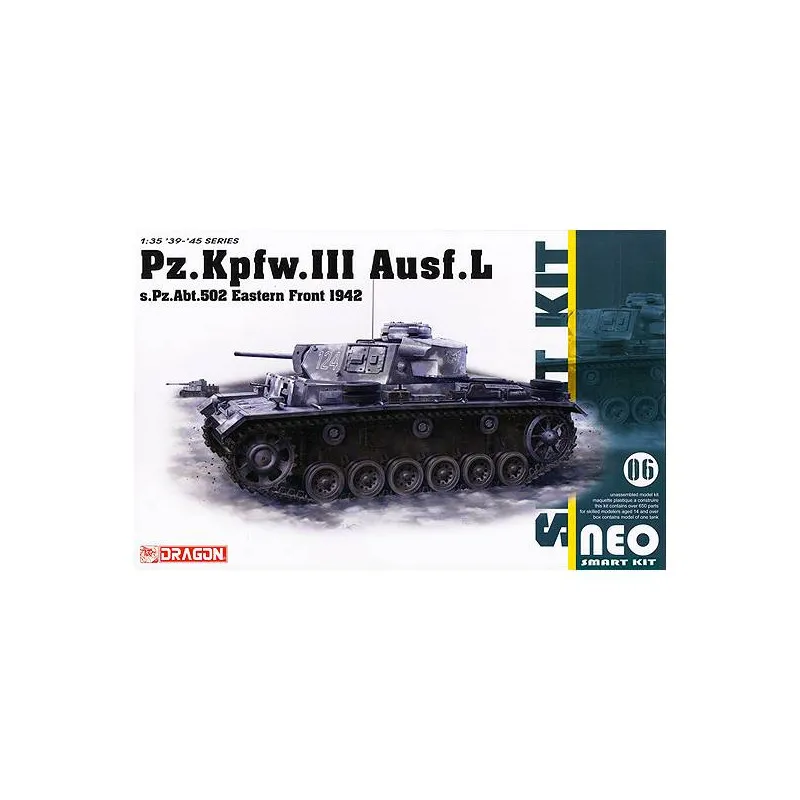 Panzer III Ausf.L Pz.Abt.502. DRAGON 6957