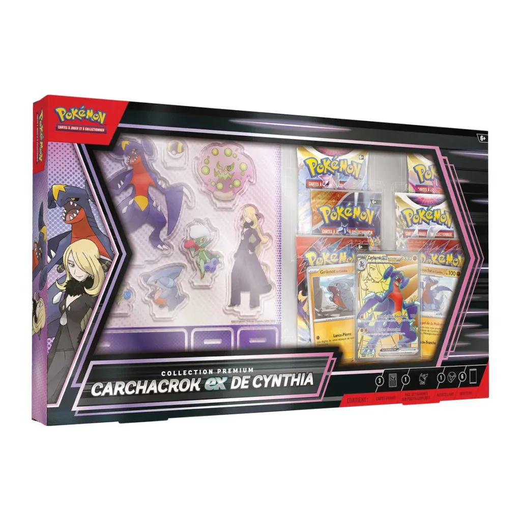 Pokémon Collection Premium Carchacrok‑ex de Cynthia