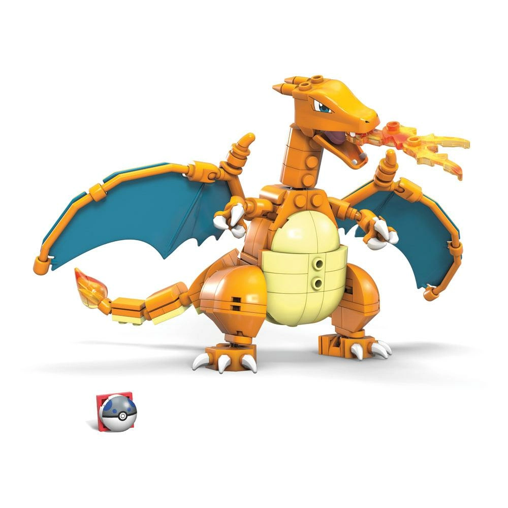 Pokémon jeu de construction mega construx wonder builders dracaufeu 10 cm