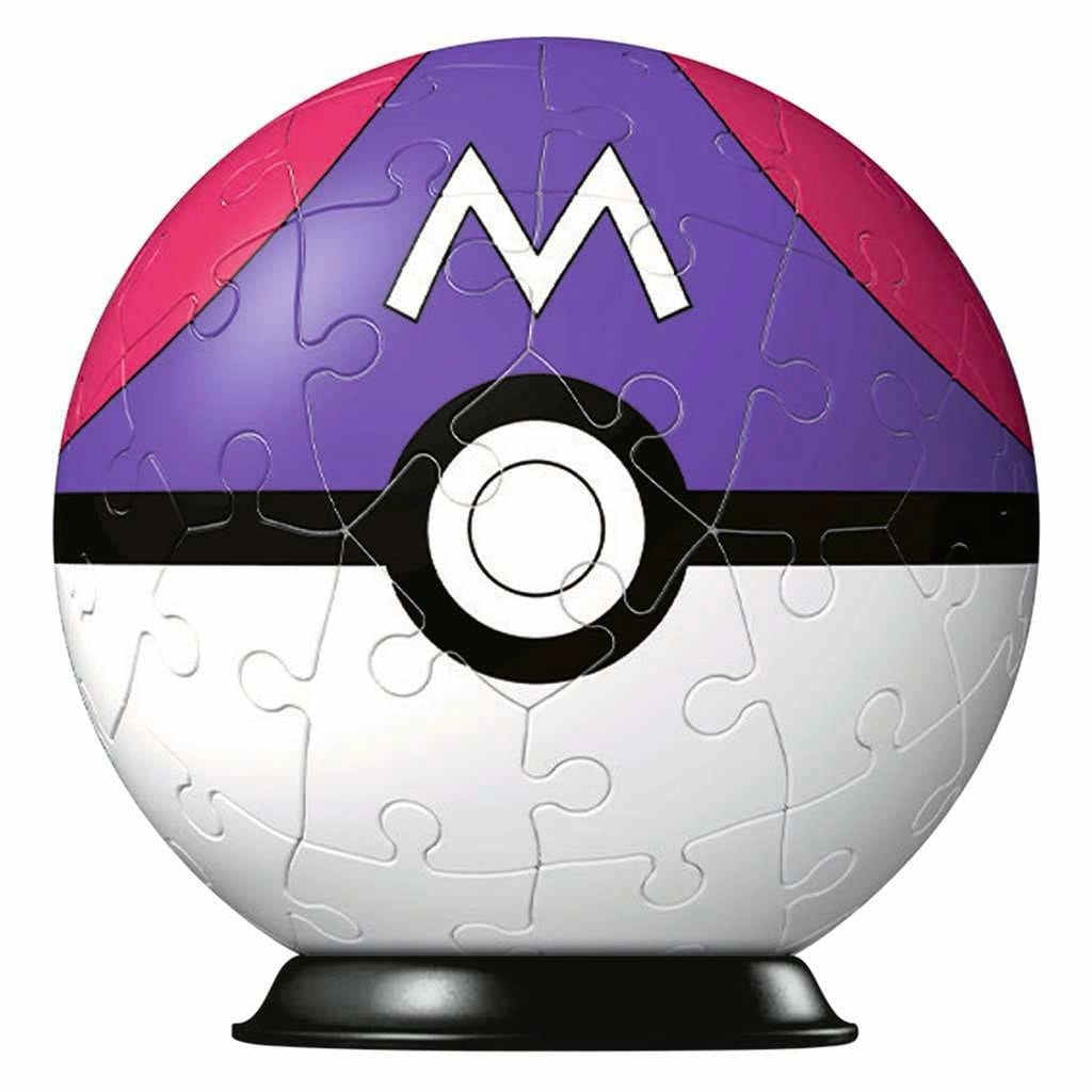 Pokémon puzzle 3d pokéballs: master ball (54 pièces)