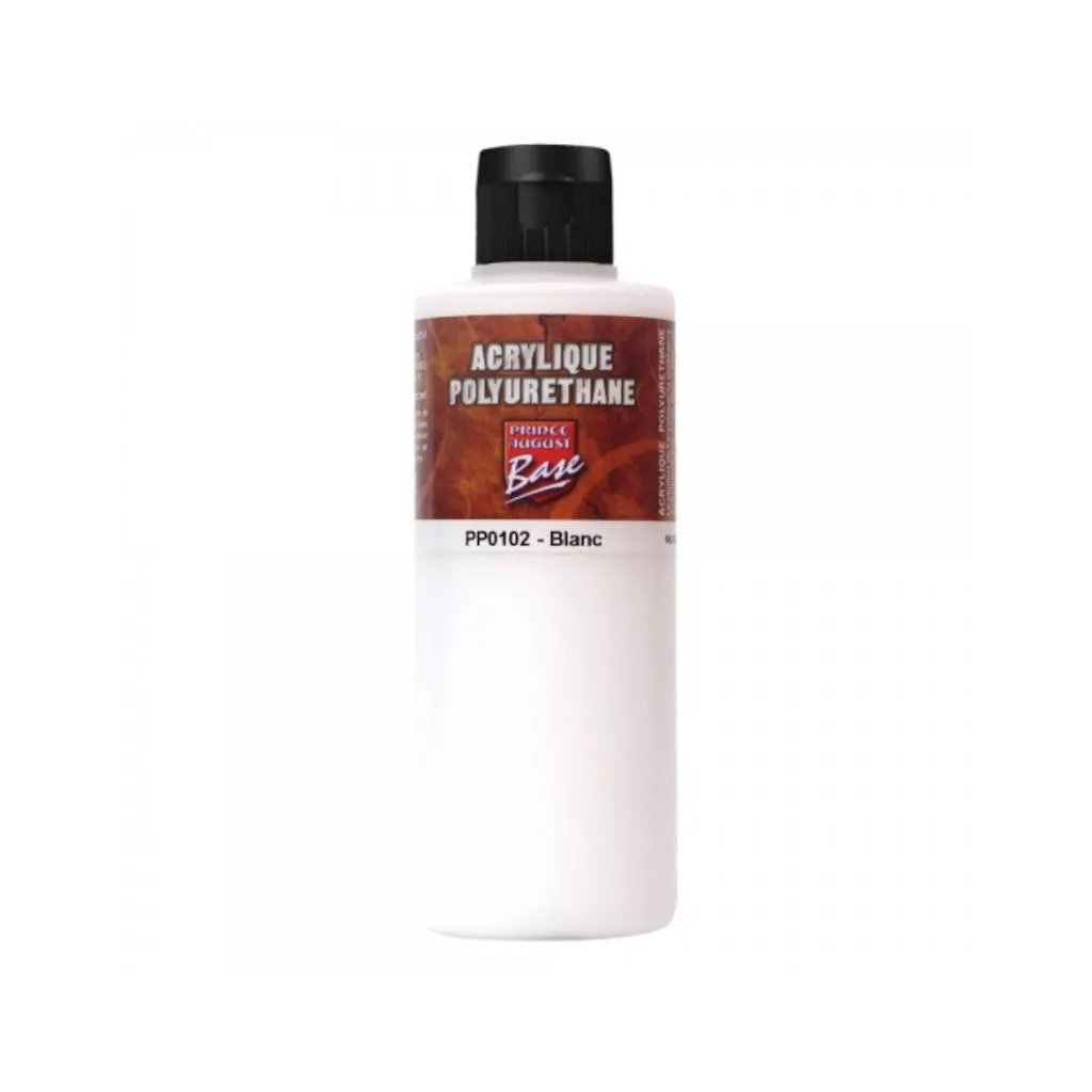 Prince August - Base Acrylique Polyurethane : Blanc (200ml)