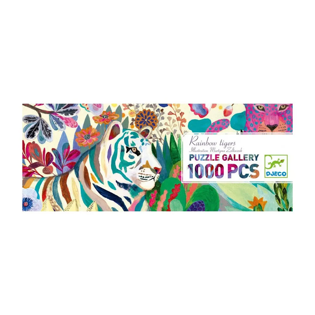 Puzzle Gallery - Rainbow Tigers- 1000 Pièces