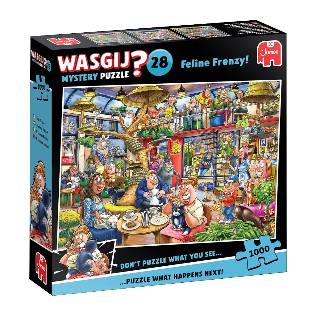 Puzzle Wasgij Mystery 28 - Folie Féline ! - 1000 pièces