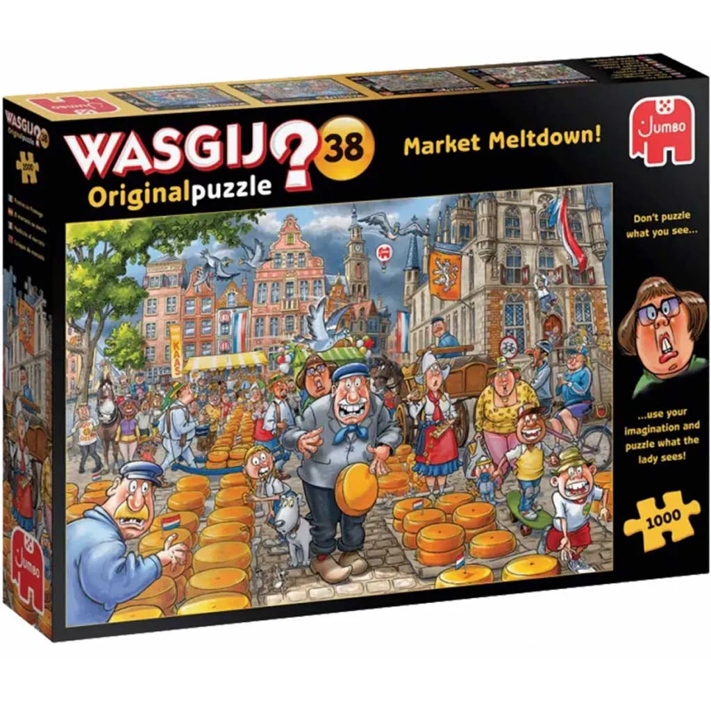 Puzzle Wasgij Original 38 - Market Meltdown - 1000 pièces