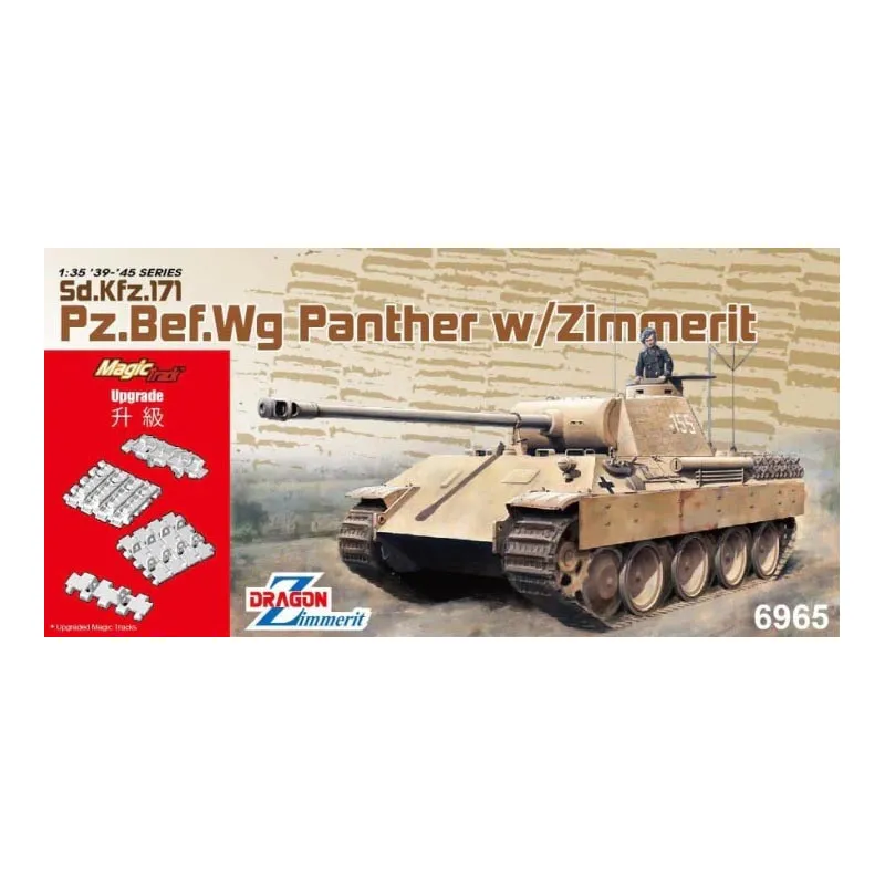 Pz.Bef.WG. Panther avec Zimmerit. DRAGON 6965