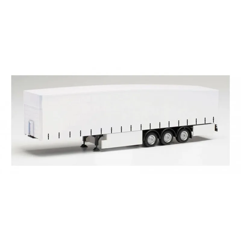 Remorque à rideau, trois essieux. HERPA 077019