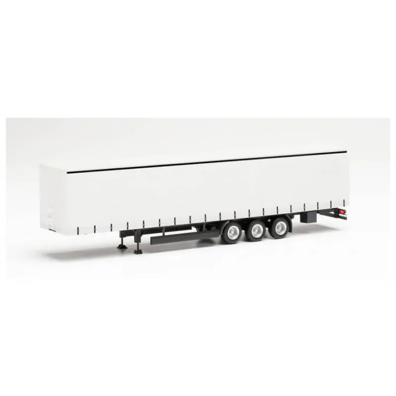 Remorque à rideau, trois essieux. HERPA 077002