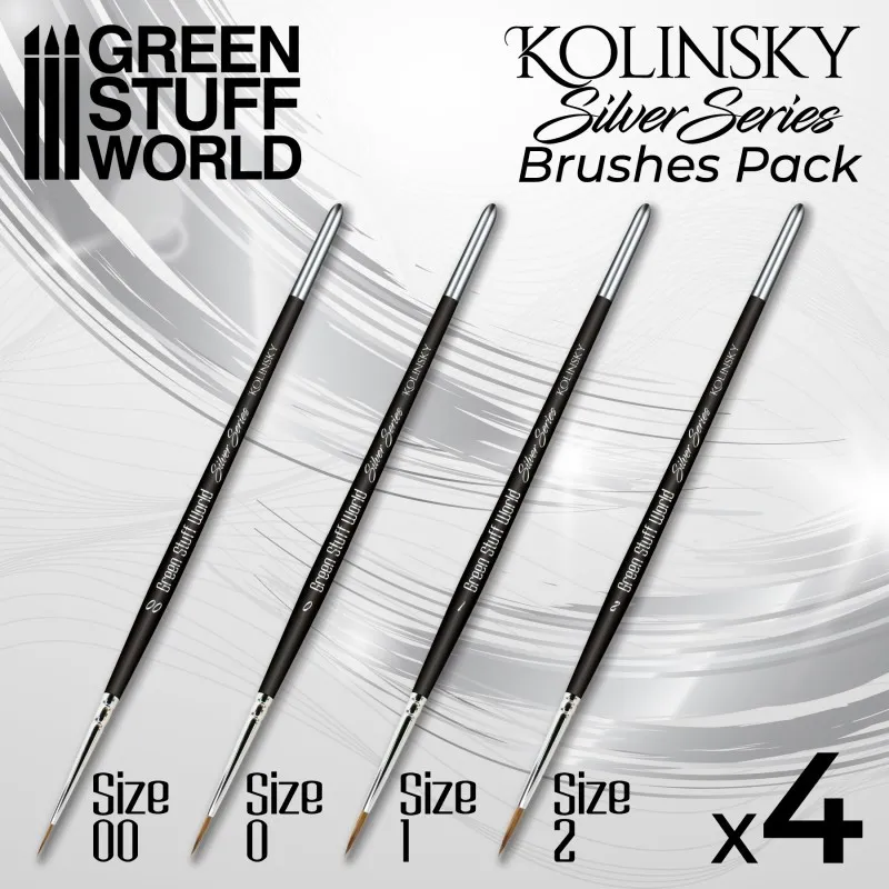 Set de pinceaux Kolinsky. GREEN STUFF WORLD 506921