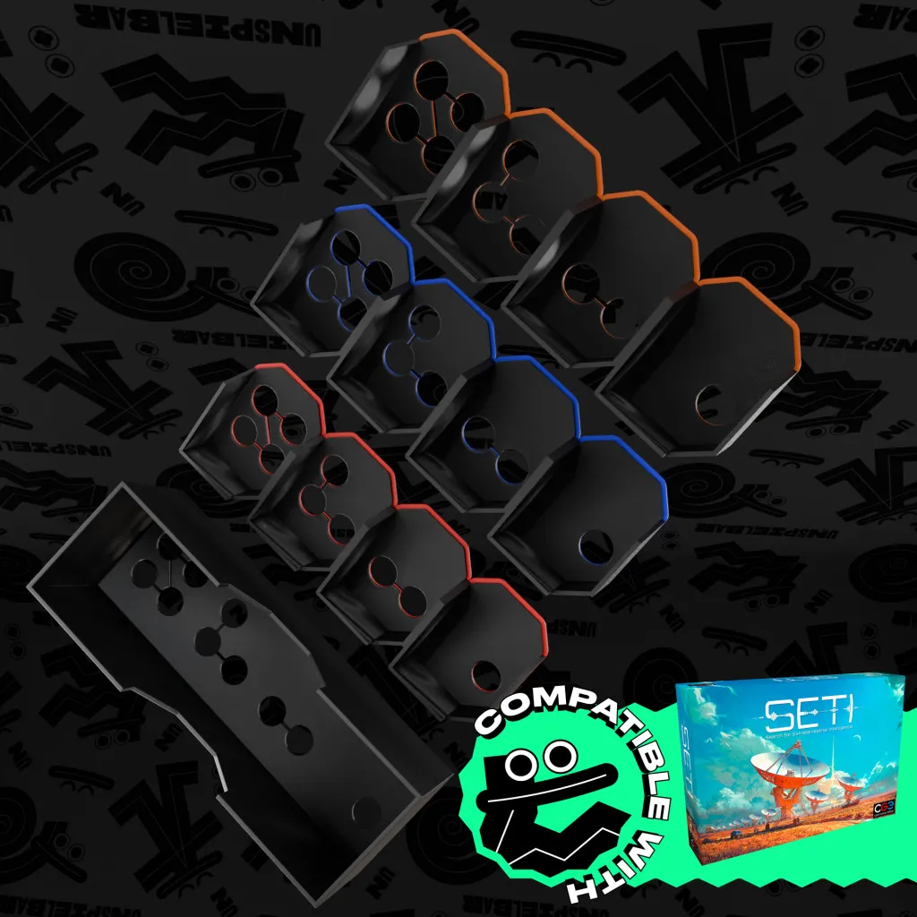 "SETI" Tech Tile Organizer - compatible avec SETI : Recherche d’Intelligence Extraterrestre