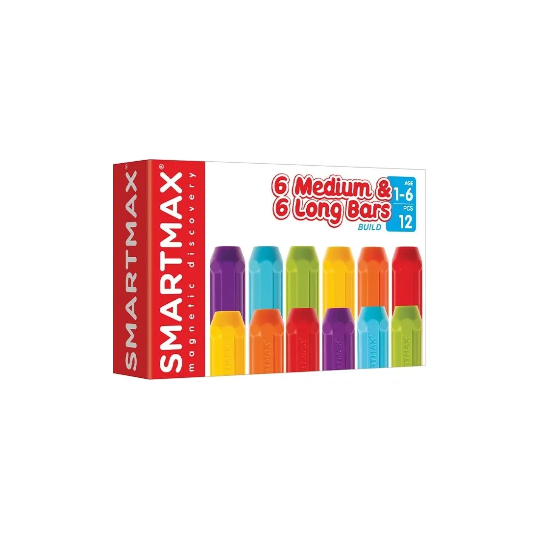 Set de 12 pièces courts et longs - Jeu magnétique - SmartMax