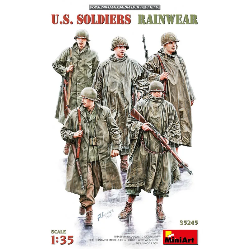 Soldats américains en imperméables. MINIART 35245