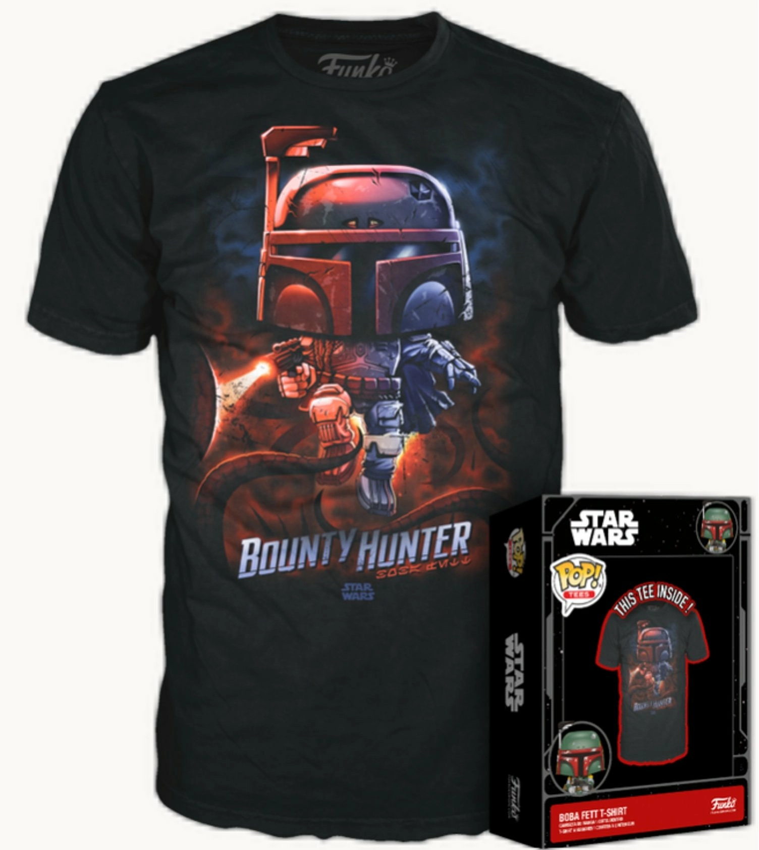 Star wars  pop! tees t-shirt boba fett (m)