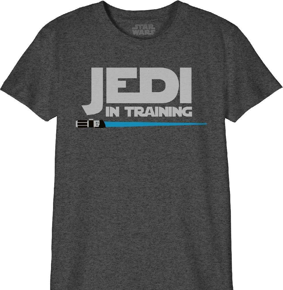 Star wars - t-shirt noir enfant jedi en formation - 10 ans