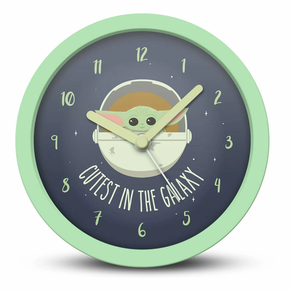 Star wars : the mandalorian - horloge de bureau le plus mignon de la galaxie