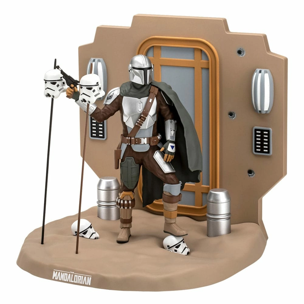Star wars: the mandalorian maquette din djarin - the bounty hunter