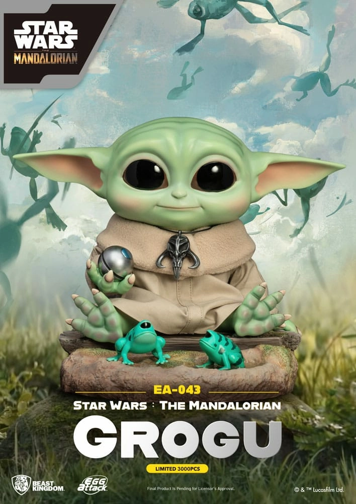 Star wars: the mandalorian statuette egg attack grogu 18 cm