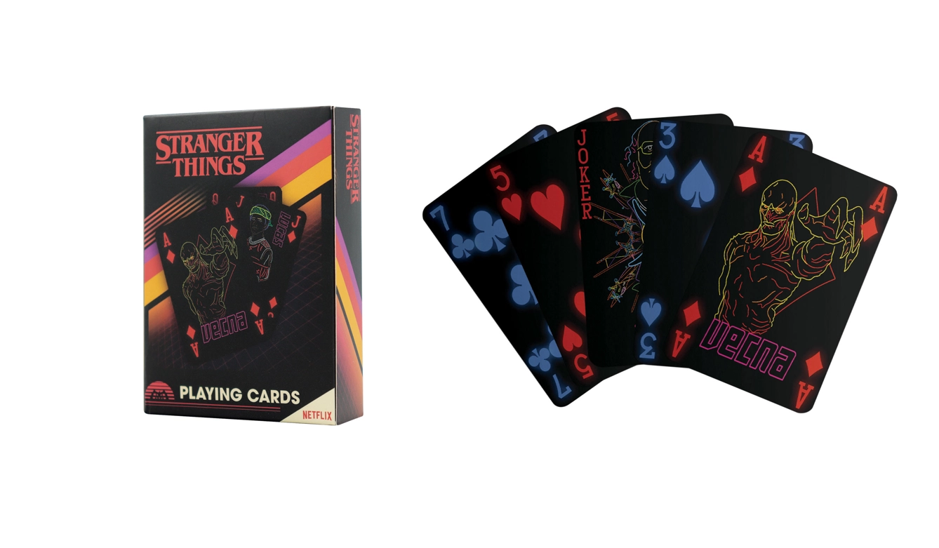 Stranger things - jeu de cartes à jouer (52 cartes + 2 jokers)