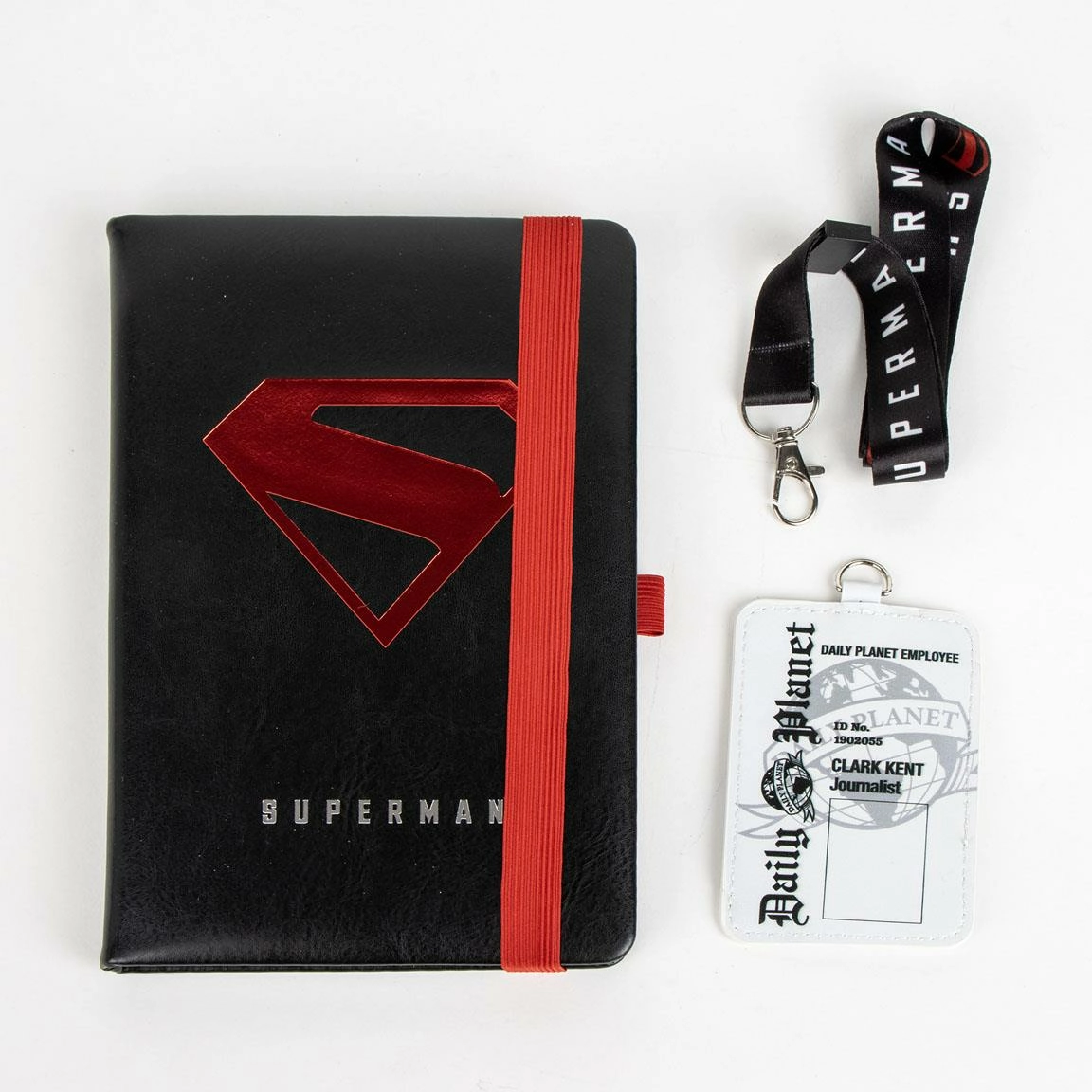 Superman - set de papeterie - notebook a5 + badge