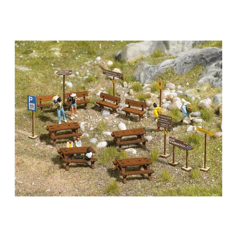 Tables de camping, bancs, indicateurs... BUSCH 1484