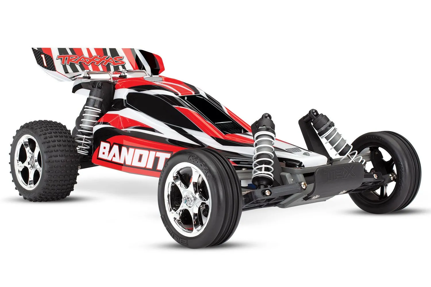 Traxxas Bandit XL-5 Brushed 4x2 RTR Rouge - 24054-4-RED